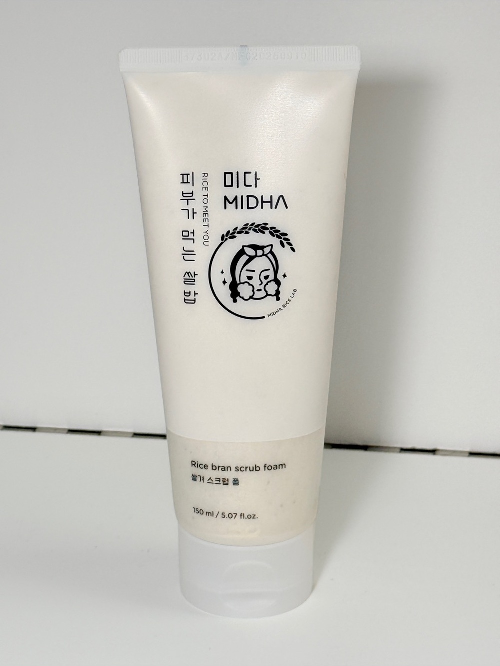 MIDHA Rice Bran Scrub Foam (5.07 fl oz) - New & Sealed